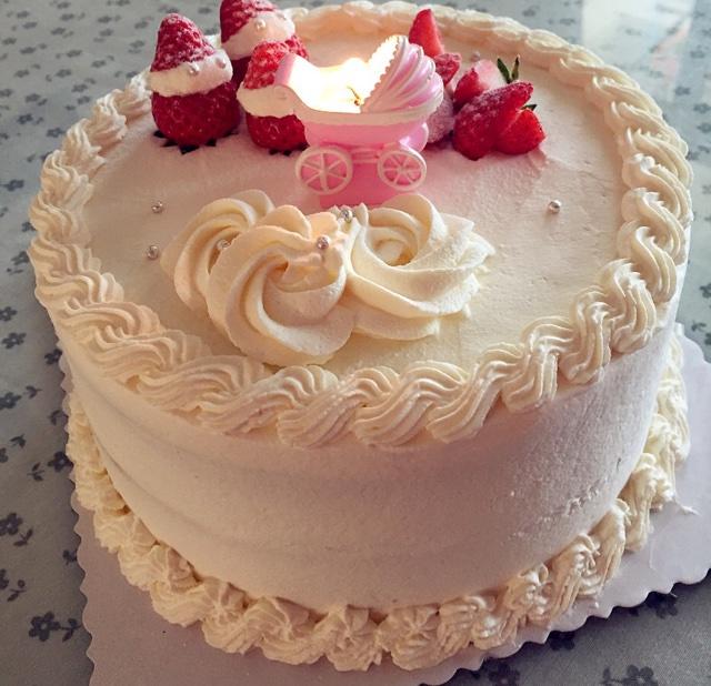 愛心夾心奶油蛋糕—給女兒的周歲生日蛋糕的做法 步骤9