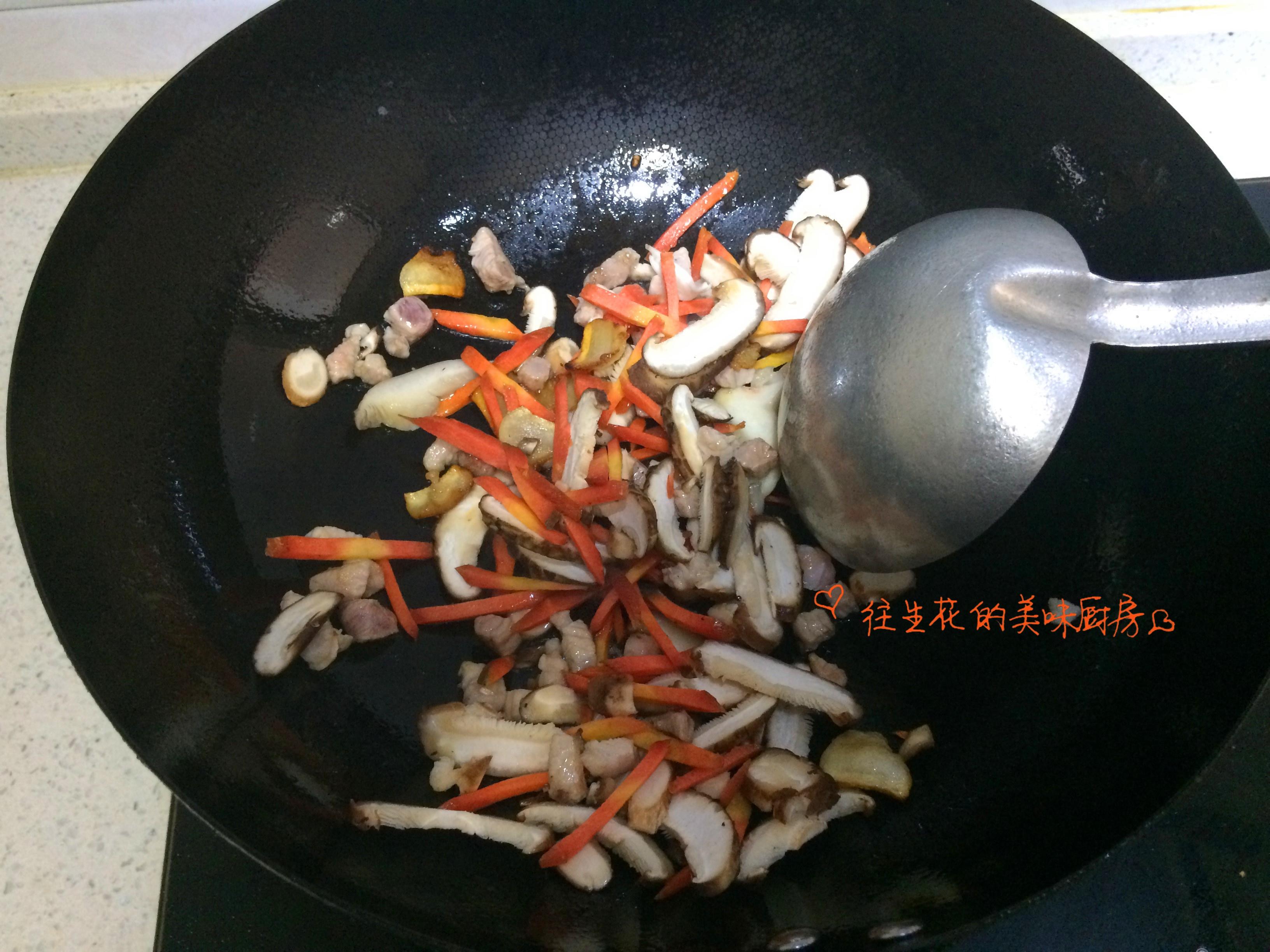 雜菜肉丁面筋湯（手工洗面筋）的做法 步骤6