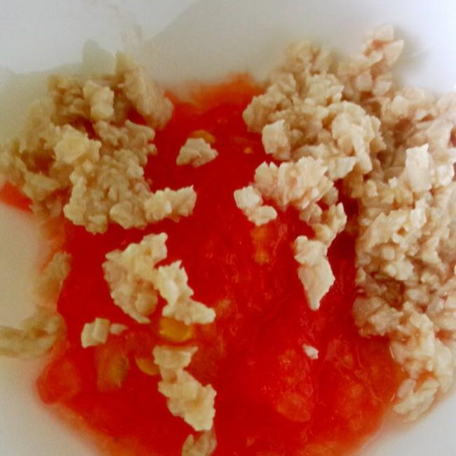 寶寶輔食-瘦肉西紅柿菠菜粥的做法 步骤3