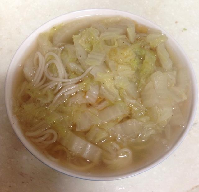 白菜湯面的做法 步骤5