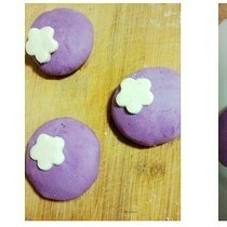 花朵紫薯餅的做法 步骤4