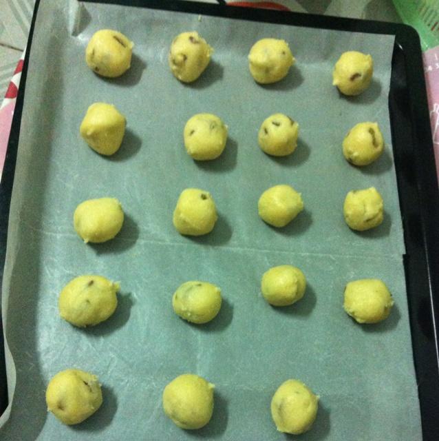椰蓉葡萄干餅干的做法 步骤8
