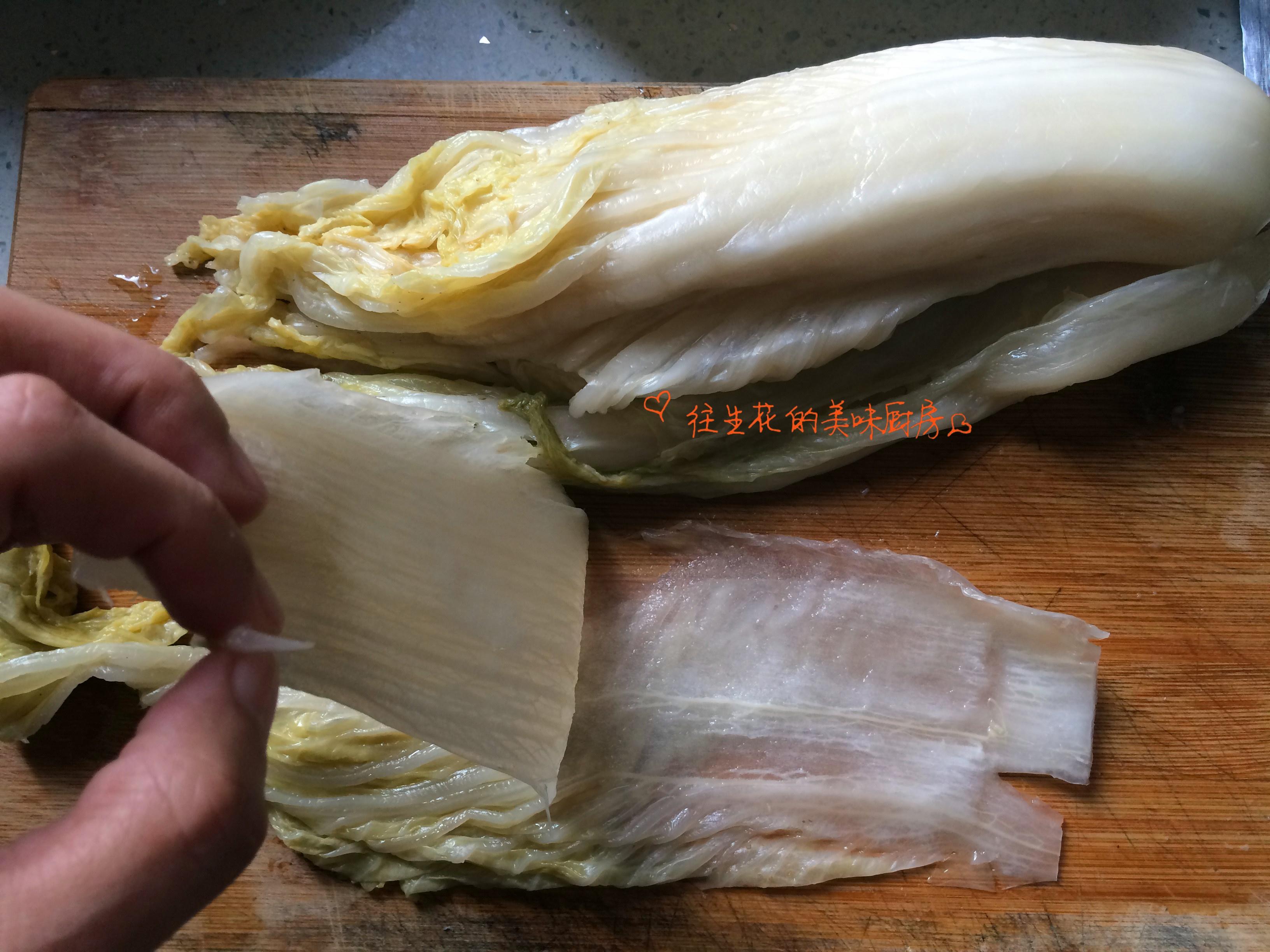 酸菜汆白肉炖凍豆腐的做法 步骤3