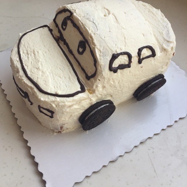 小汽車蛋糕的做法 步骤3