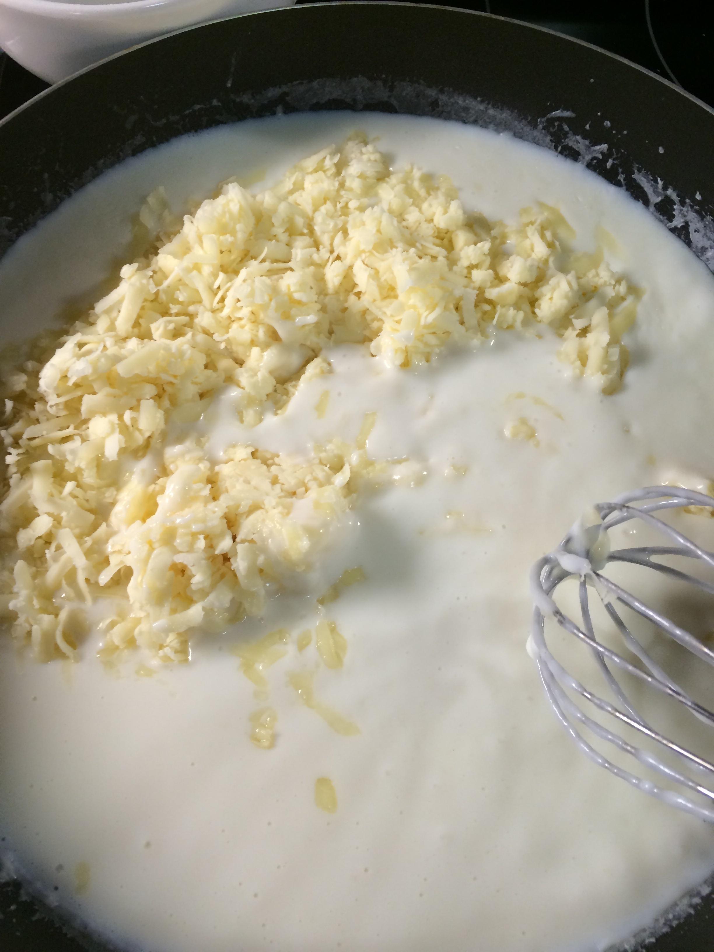 雞肉蘑菇奶汁焗烤花椰菜-附白醬做法的做法 步骤4
