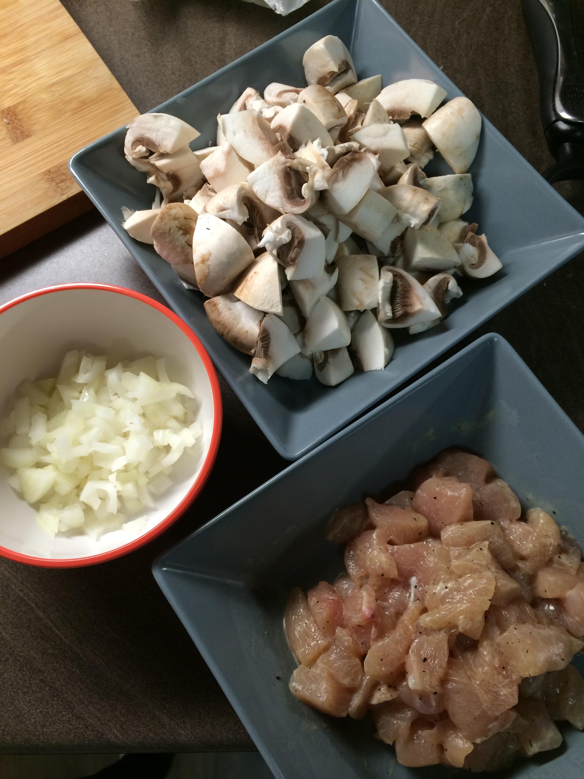 雞肉蘑菇奶汁焗烤花椰菜-附白醬做法的做法 步骤8