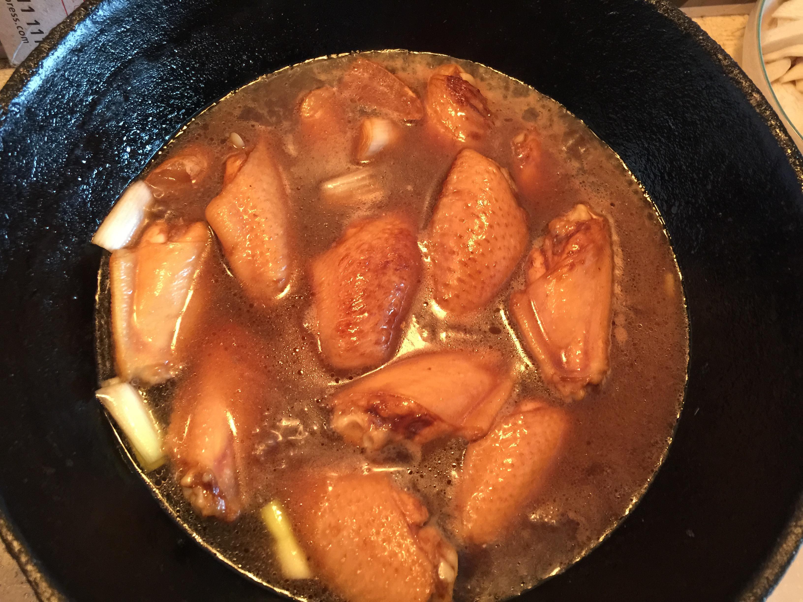 紅燒杏鮑菇雞翅的做法 步骤5