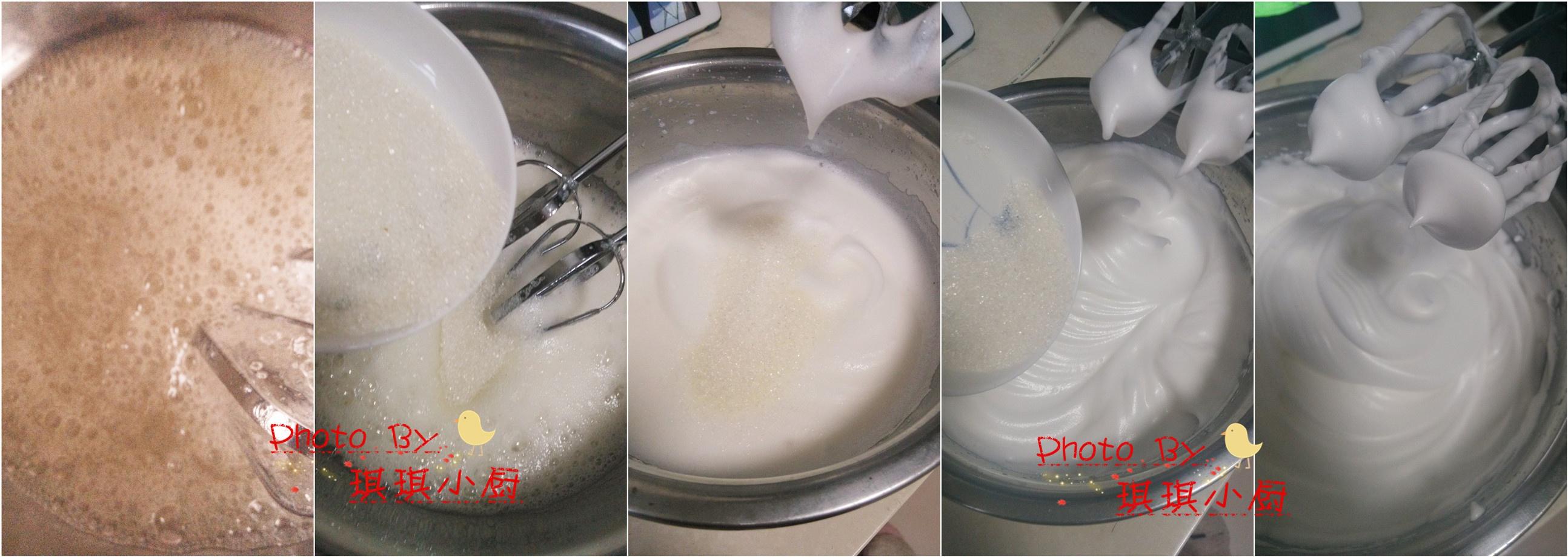 「牛奶戚風蛋糕」--家用面粉做出的戚風的做法 步骤2