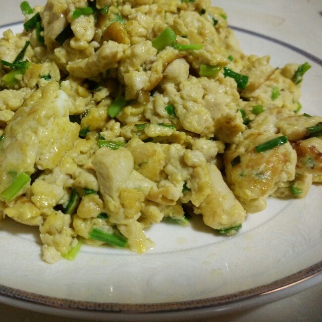 豆腐泥煎雞蛋的做法 步骤3