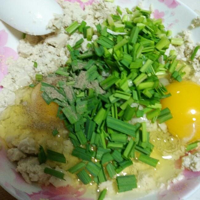豆腐泥煎雞蛋的做法 步骤2