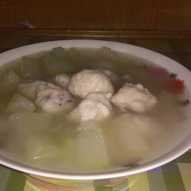 東瓜尤魚丸子湯的做法 步骤1