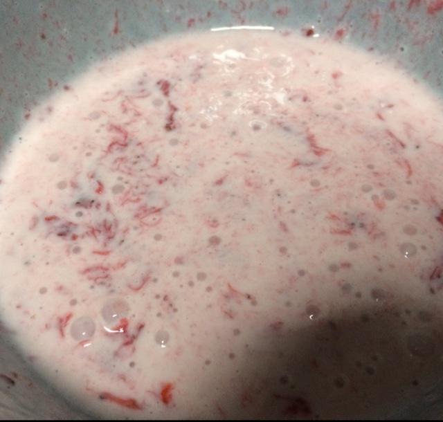 草莓酸奶蛋糕（8寸量）的做法 步骤4
