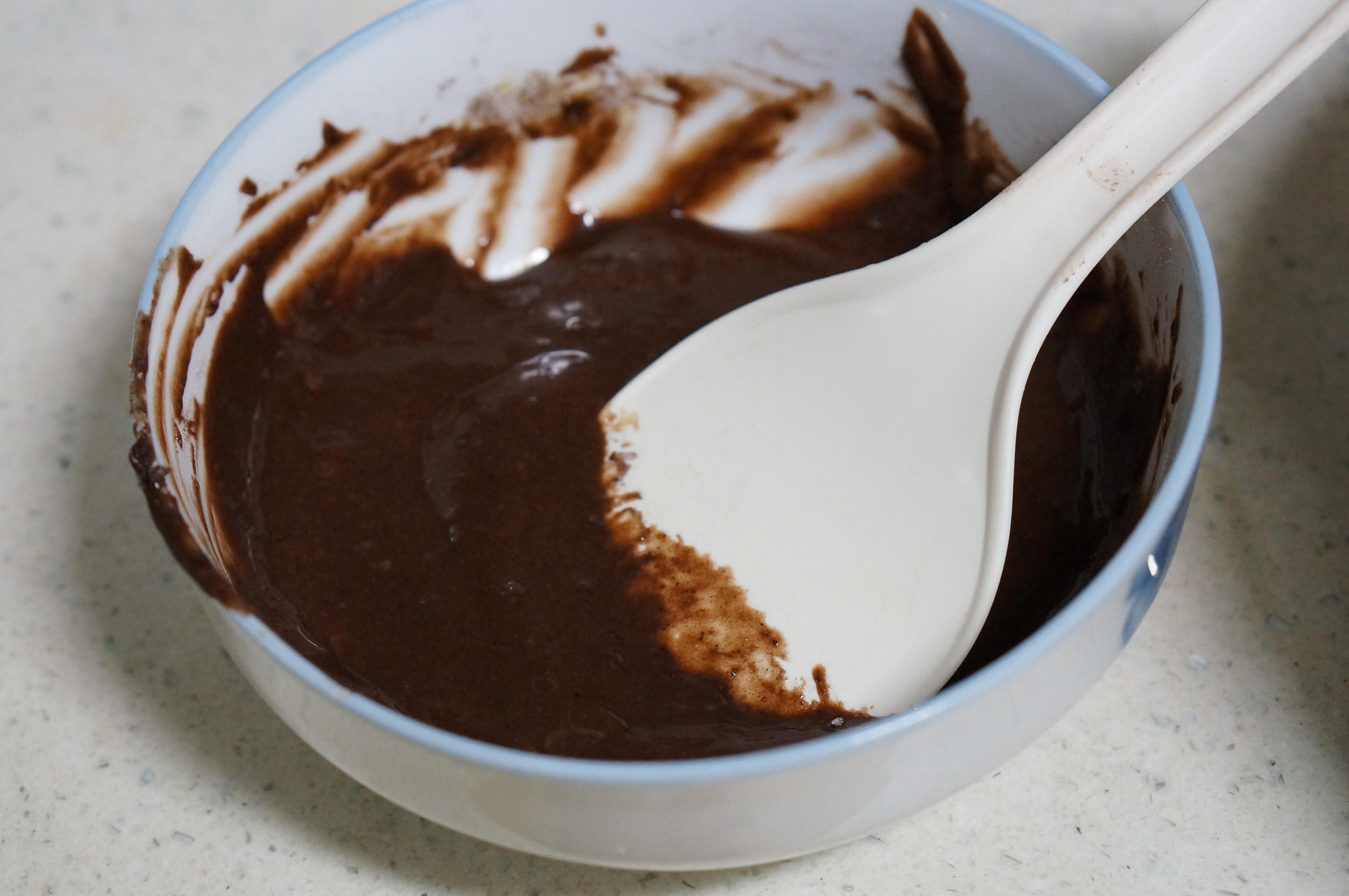 巧克力抹茶蛋糕卷的做法 步骤5