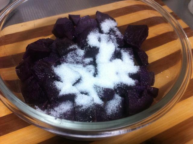 紫薯四葉草面包的做法 步骤1