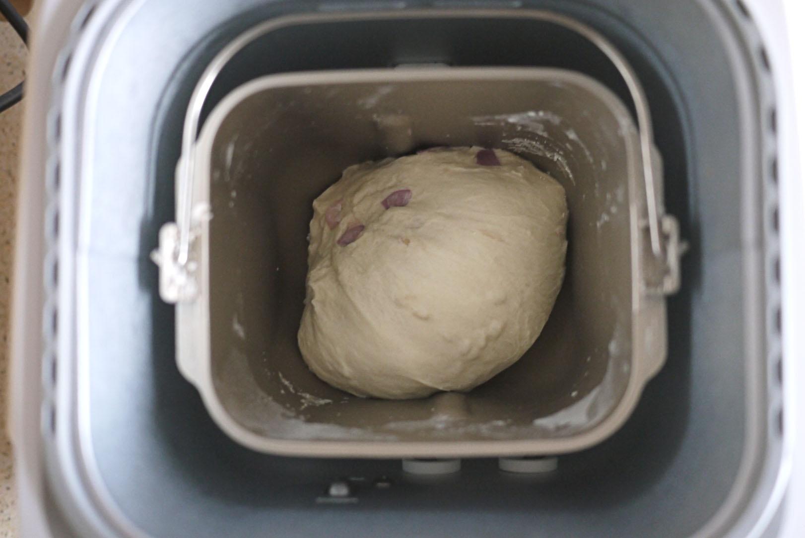 樸素法式鄉村洋蔥面包-松下/panasonic面包機版的做法 步骤8