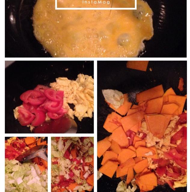 蔬菜疙瘩湯-很適合孩子吃的一款菜飯的做法 步骤4