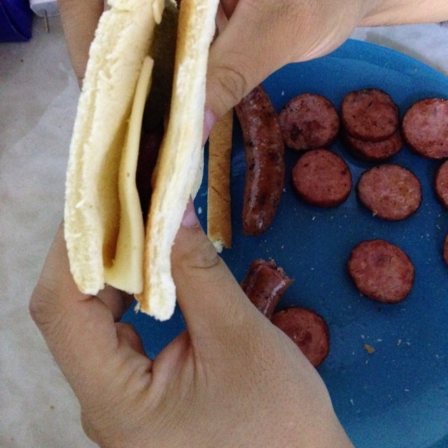 清新早餐︰火腿酸黃瓜芝士三明治的做法 步骤2