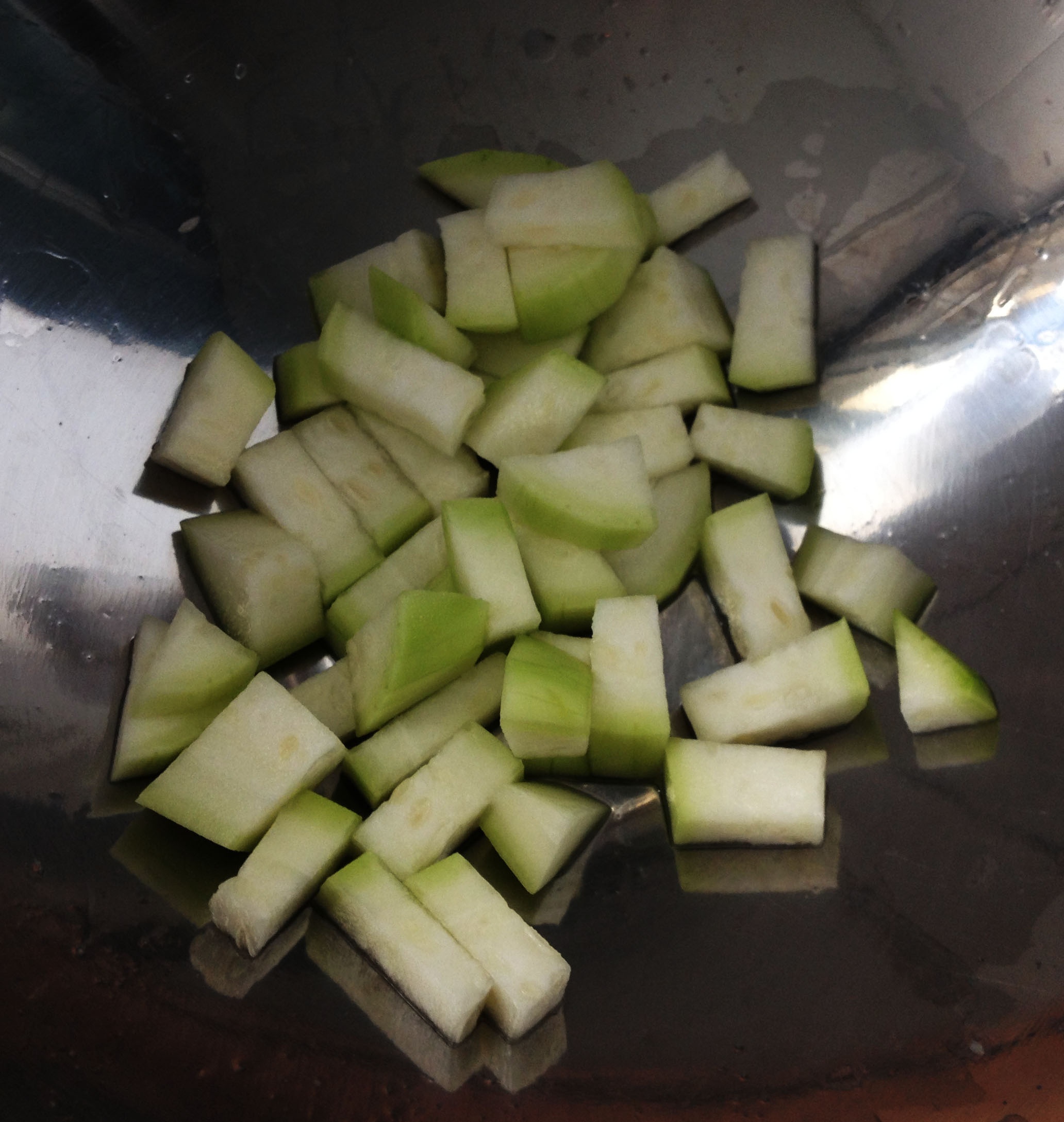 長瓜玉米蛋炒飯的做法 步骤2
