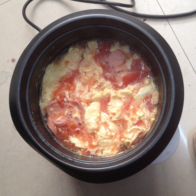 西紅柿雞蛋清湯的做法 步骤6