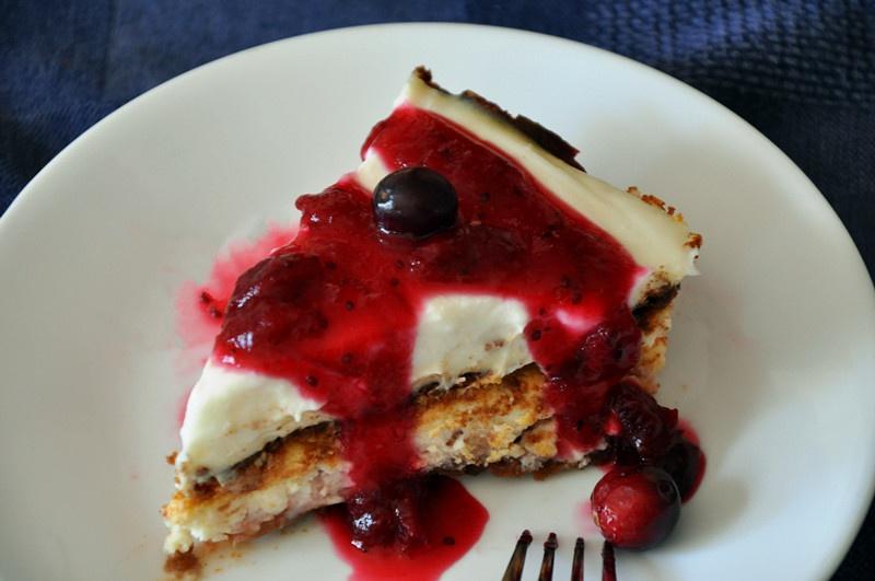 紐約芝士蛋糕&自制蔓越莓果醬的做法 步骤15