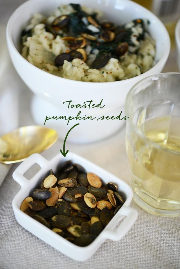 意式甘藍南瓜子燴飯 Tuscan Kale And Pumpkin Seed Risotto的做法 步骤6