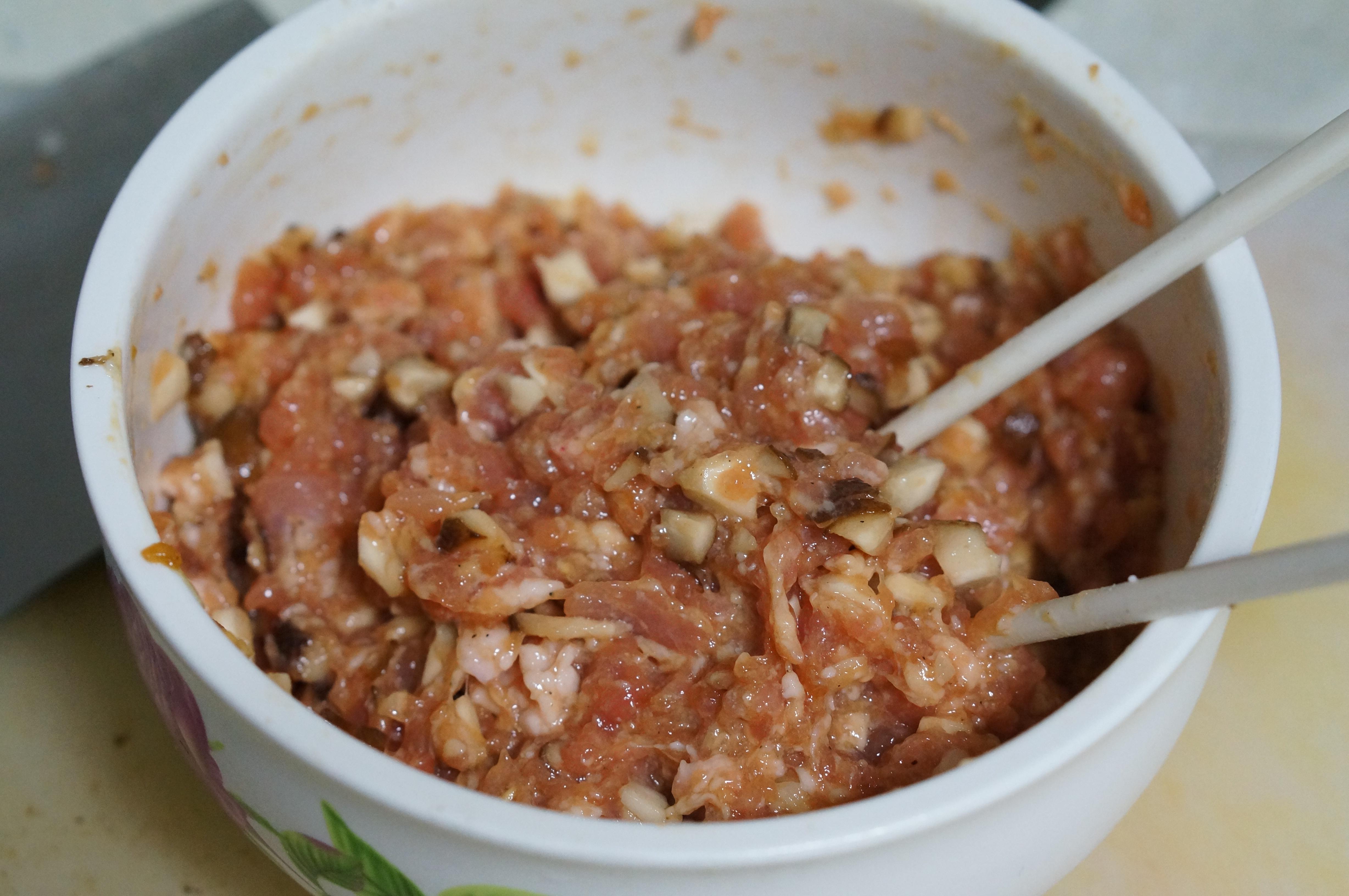 柔嫩多汁的肉肉吃法——芝士焗香菇肉餅的做法 步骤5