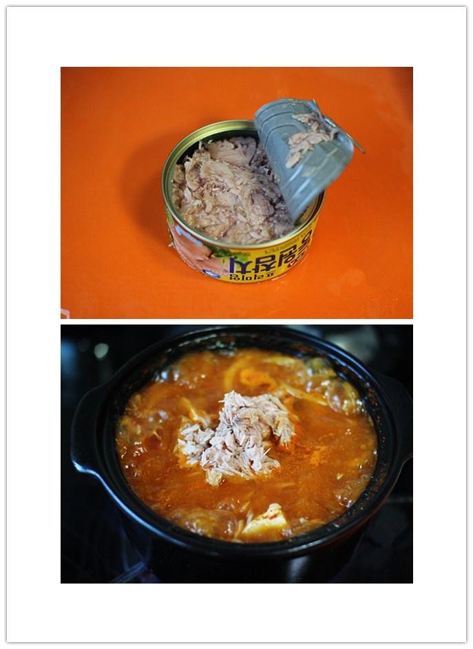 正宗韓式泡菜金槍魚湯的做法 步骤6