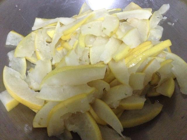 烤箱版簡易柚子皮糖的做法 步骤4