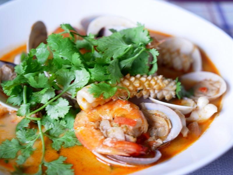 泰式紅咖喱燴海鮮的做法 步骤8