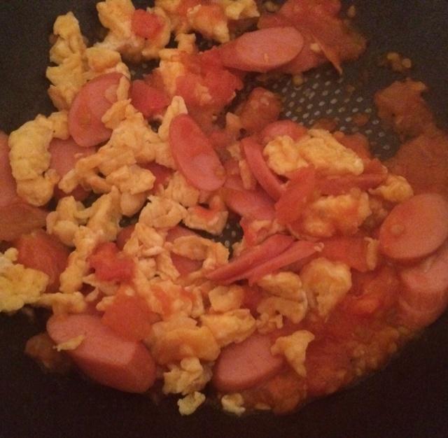 西紅柿雞蛋炒飯的做法 步骤6