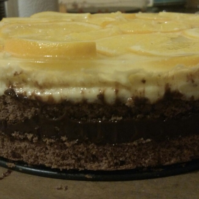 巧克力香橙蛋糕（26cm）的做法 步骤9