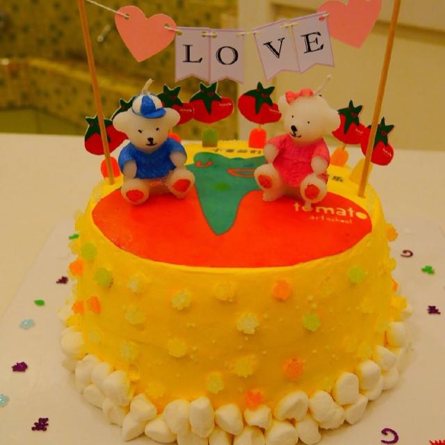 彩虹糖果蛋糕的做法 步骤1