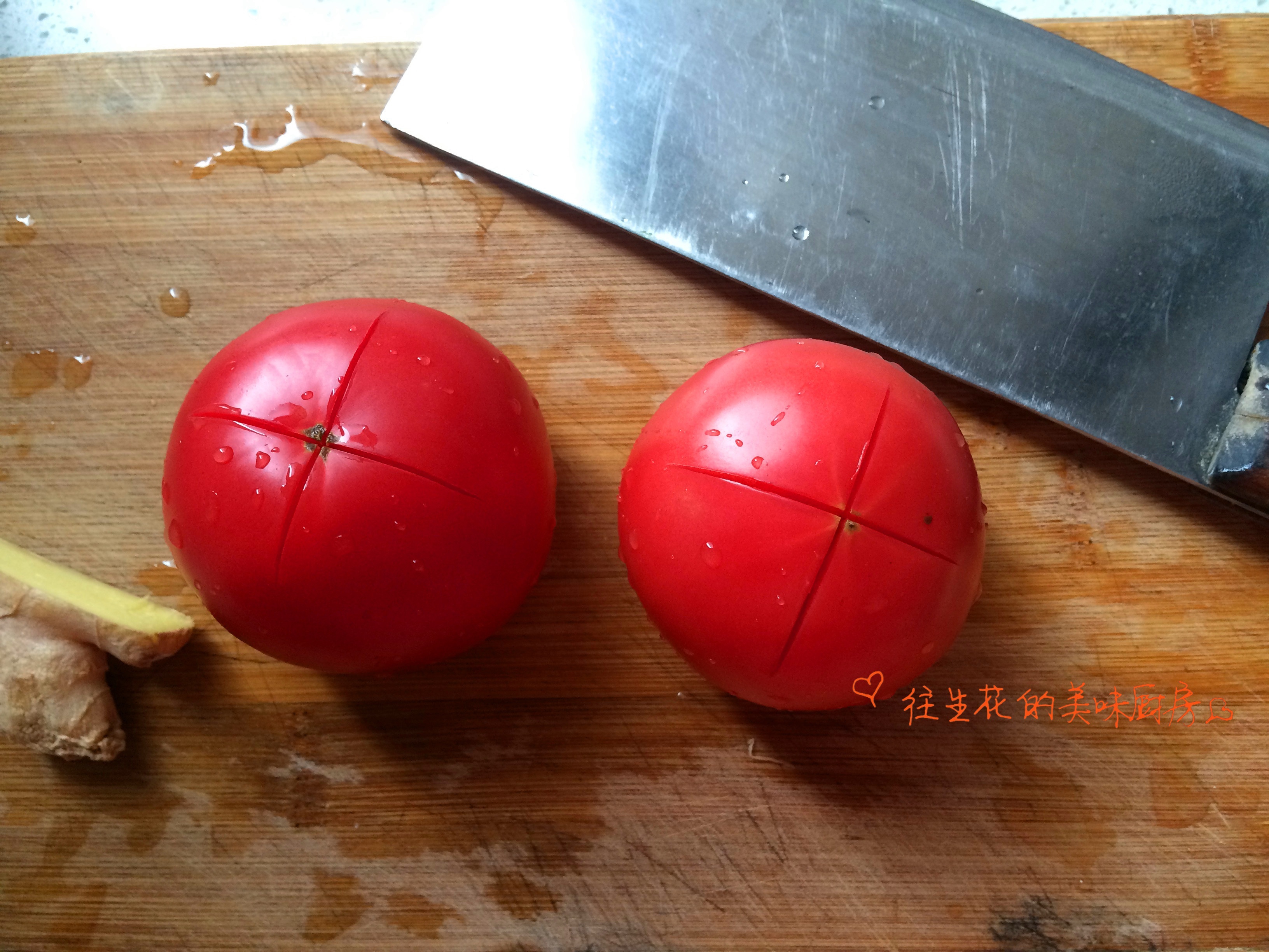 西紅柿炖鱍魚的做法 步骤2