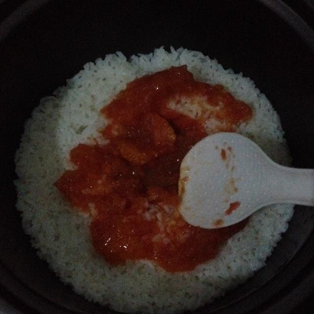 紅紅火火的一整個番茄飯的做法 步骤3