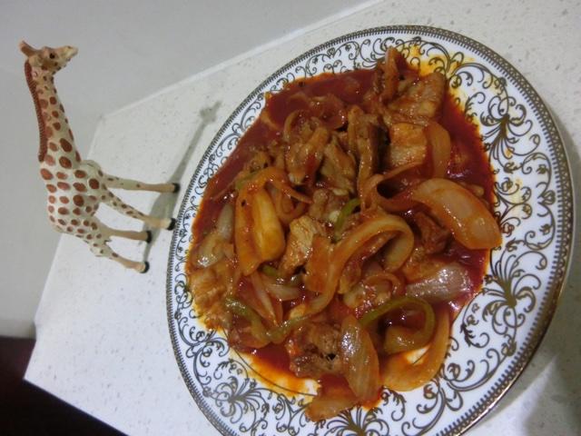 韓式辣炒五花肉的做法 步骤6