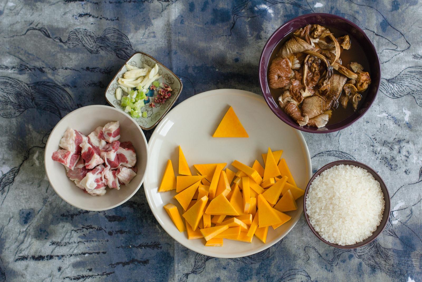 南瓜牛肉燜飯的做法 步骤1