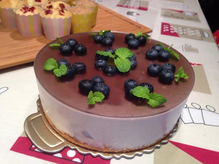 8寸藍莓慕斯蛋糕的做法 步骤9
