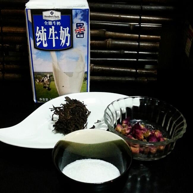 [山姆牛奶]之玫瑰普洱奶茶的做法 步骤1