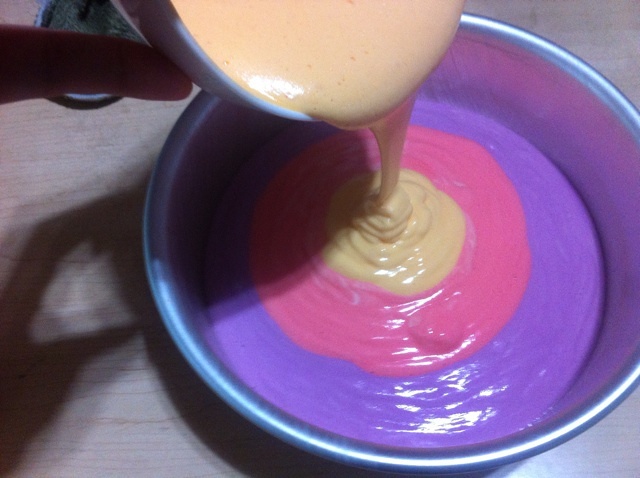 酸奶彩虹蛋糕（8寸）的做法 步骤9