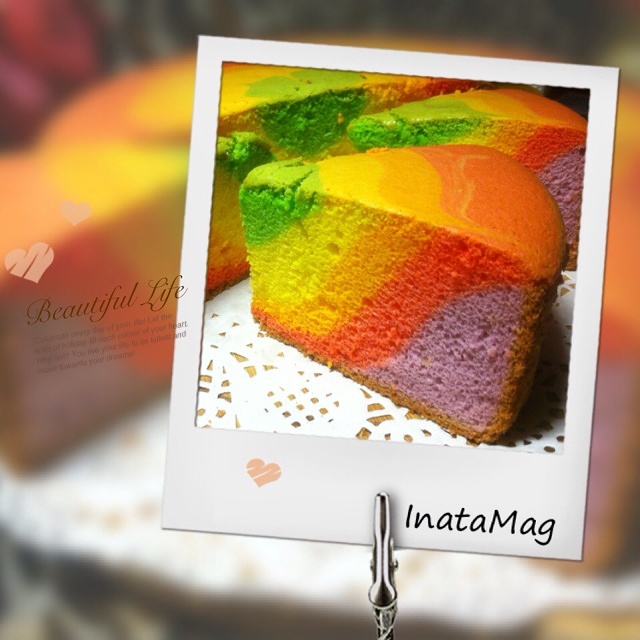 酸奶彩虹蛋糕（8寸）的做法 步骤16