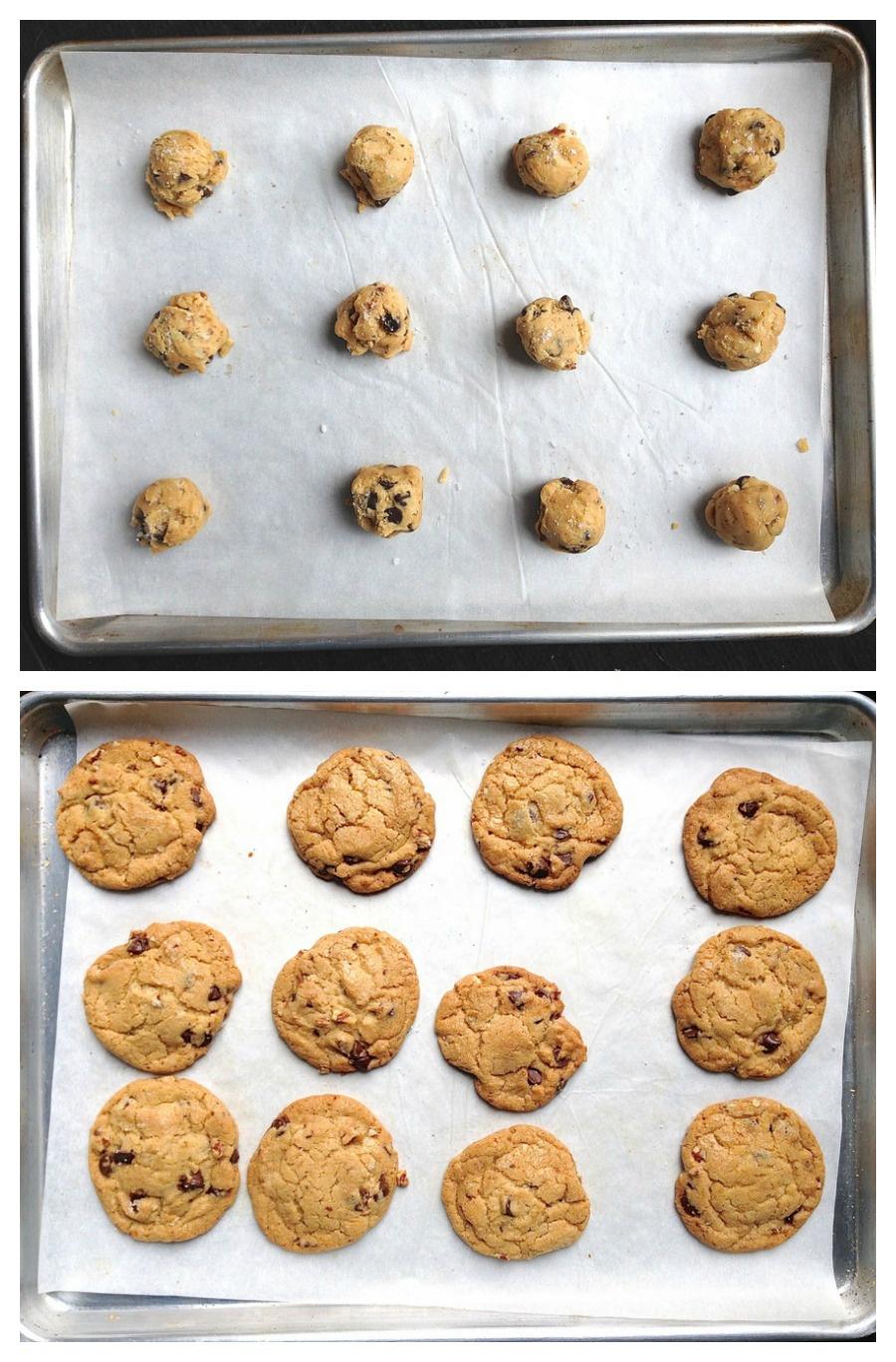 焦糖黃油巧克力豆堅果曲奇 brown butter chocolate chip cookies的做法 步骤6