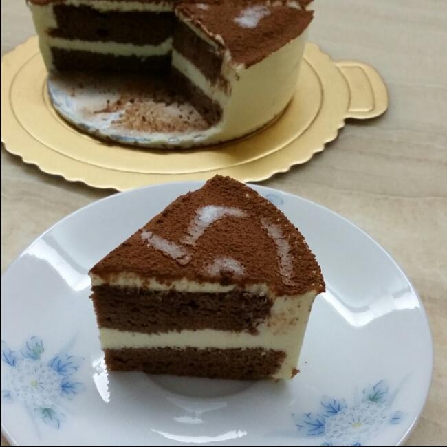 提拉米蘇（巧克力戚風蛋糕版）的做法 步骤14