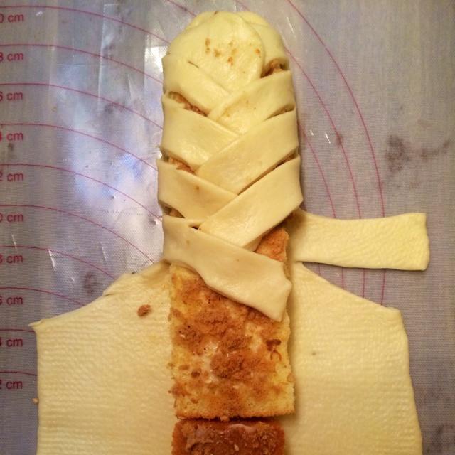 肉松蛋糕夾心面包的做法 步骤3