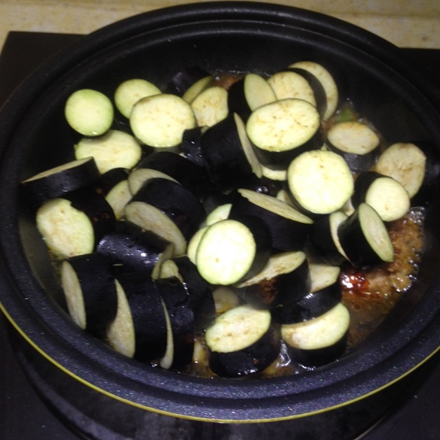 塔吉鍋之肉沫茄子套飯的做法 步骤2