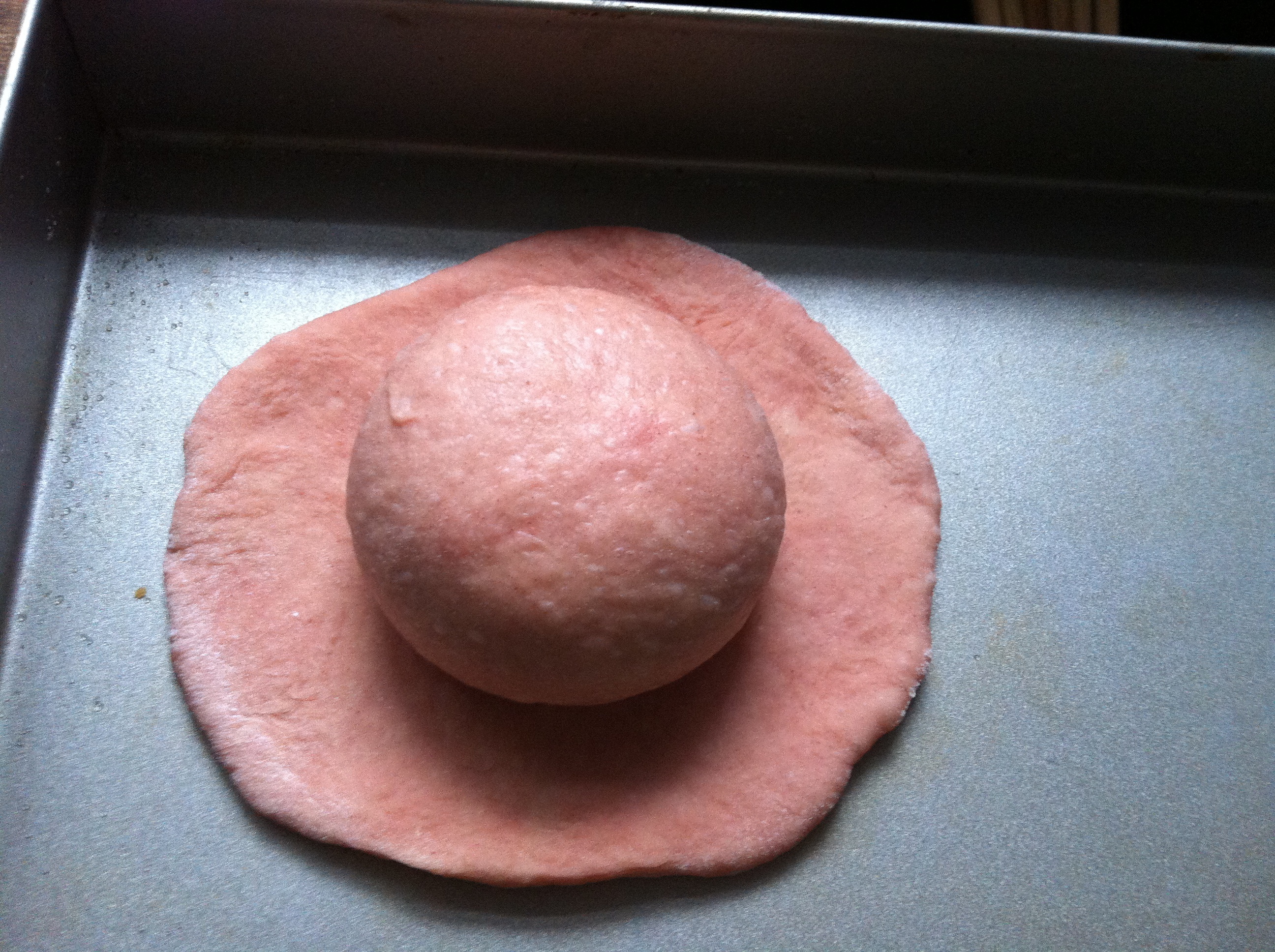 粉嫩帽子面包的做法 步骤6