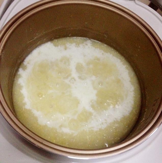 奶香綠豆沙米糊（電飯鍋版）的做法 步骤5