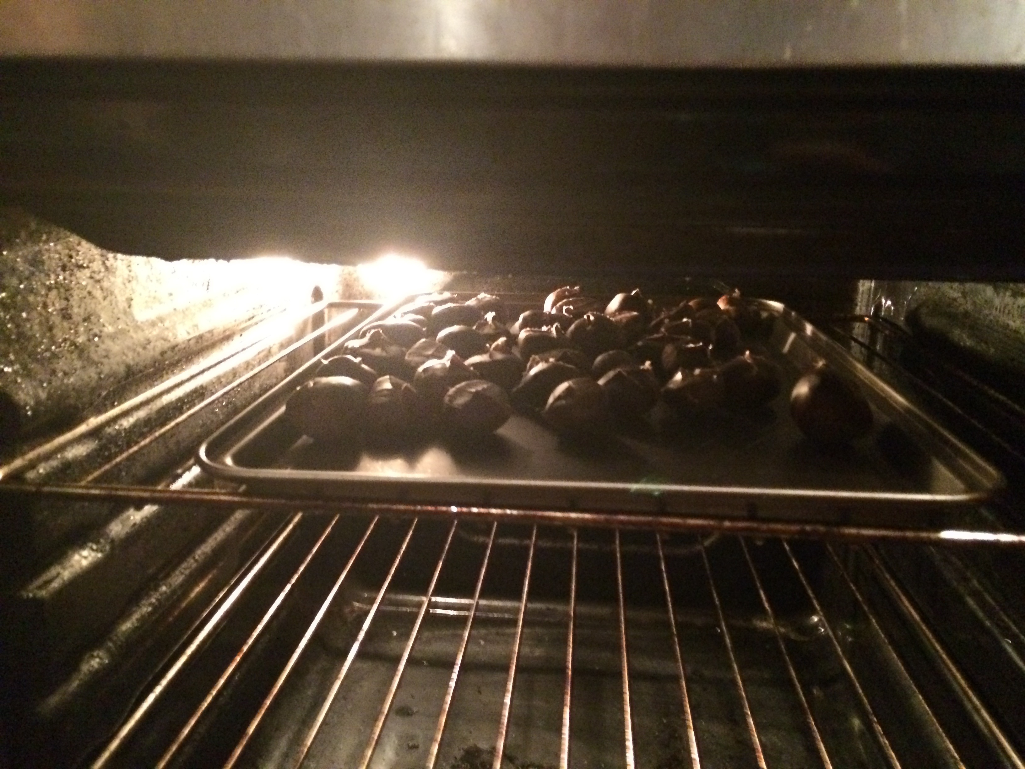 簡易版烤箱烤板栗的做法 步骤4