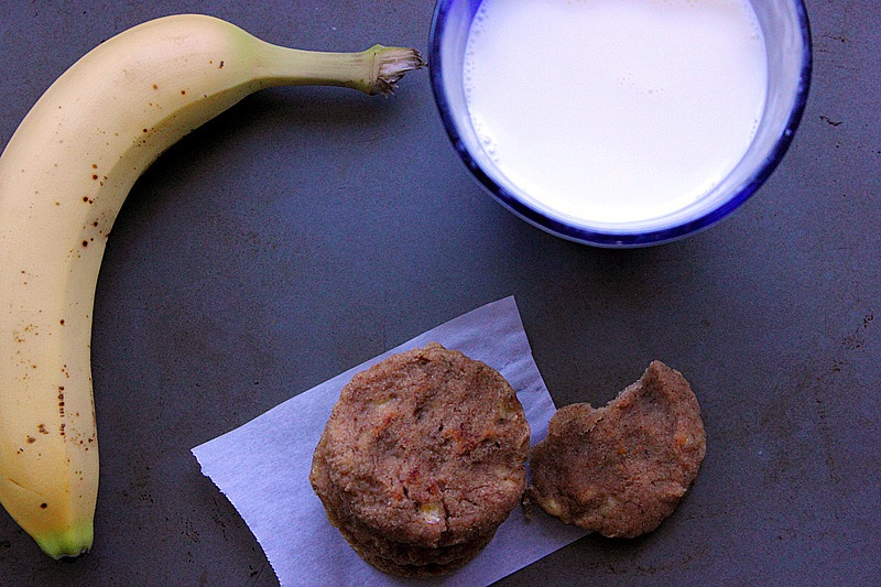 【天然食材】燕麥香蕉小松餅的做法 步骤5