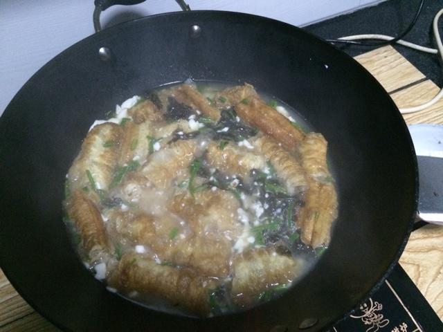 紫菜油條豆腐蝦米湯的做法 步骤7
