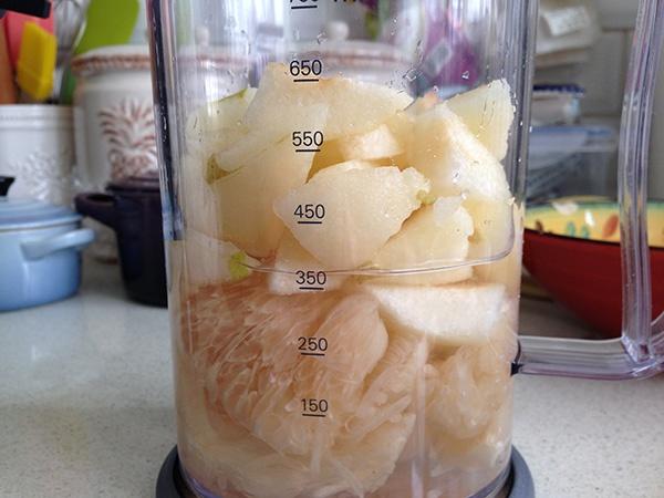 鮮榨果汁-柚子香梨汁（凱伍德料理棒）的做法 步骤4